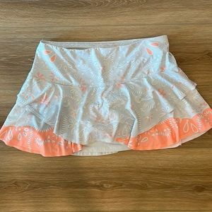Super cute Lucky in love tennis skirt